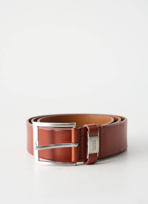 Ceinture coutures renforcées marron HUGO BOSS homme