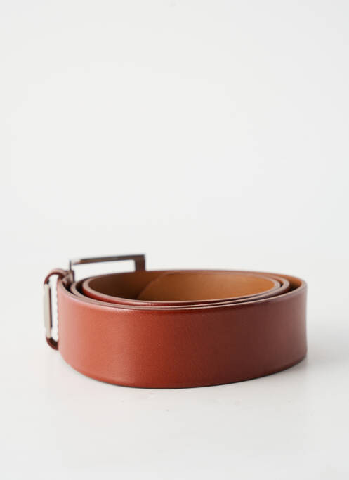 Ceinture coutures renforcées marron HUGO BOSS homme