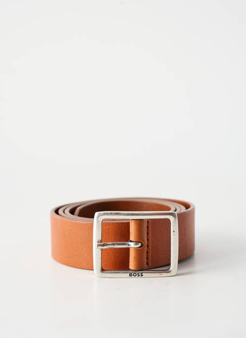 Ceinture coutures renforcées marron HUGO BOSS homme