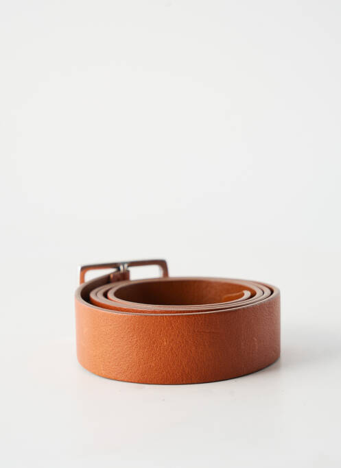 Ceinture coutures renforcées marron HUGO BOSS homme
