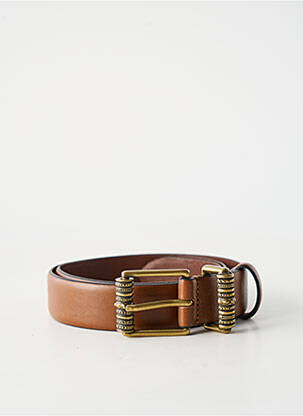 Ceinture coutures renforcées marron BLOW UP femme