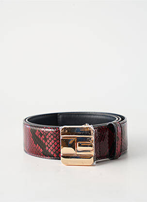 Ceinture imprimé animal rouge ESSENTIEL ANTWERP femme