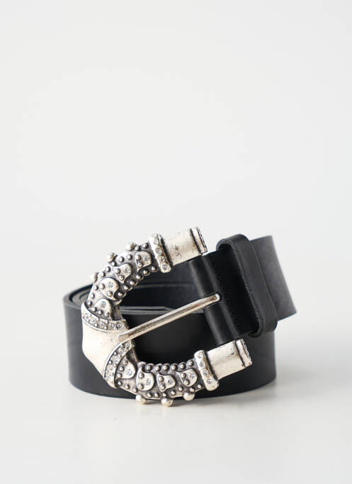 Ceinture effet matière satinée noir BA&SH femme