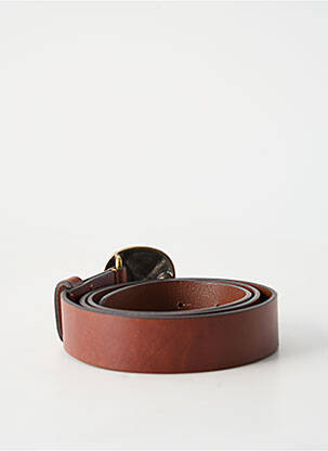 Ceinture fermeture sangle avec plaque en métal marron SESSUN femme