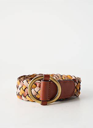 Ceinture tissage tressé marron SESSUN femme