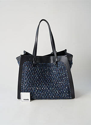 Sac coutures renforcées forme rectangulaire bleu GIANNI CHIARINI femme