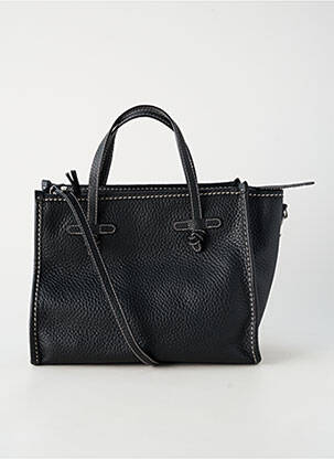 Sac fermeture zippée forme rectangulaire noir GIANNI CONTI femme
