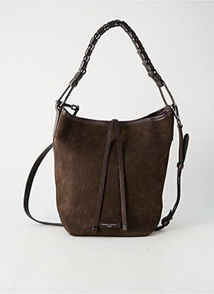 Sac fermeture fermeture aimantée forme rectangulaire marron GIANNI CHIARINI femme