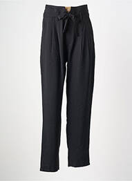 Pantalon droit stretch taille normale noir ORFEO femme