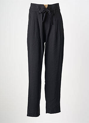 Pantalon droit stretch taille normale noir ORFEO femme