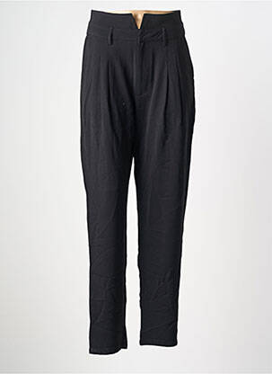 Pantalon droit stretch taille normale noir ORFEO femme