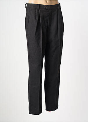 Pantalon 7/8 taille haute taille haute noir SEE U SOON femme