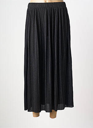 Jupe longue coupe droite noir GRACE & MILA femme