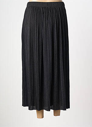 Jupe longue coupe droite noir GRACE & MILA femme