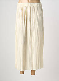 Jupe longue coupe droite beige GRACE & MILA femme