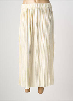 Jupe longue coupe droite beige GRACE & MILA femme