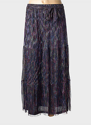 Jupe longue coupe droite noir GRACE & MILA femme