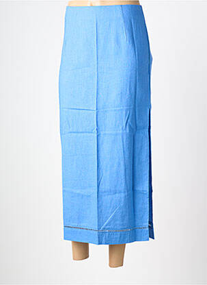 Jupe longue fermeture zippée au dos bleu GRACE & MILA femme