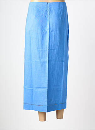 Jupe longue fermeture zippée au dos bleu GRACE & MILA femme