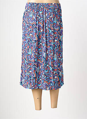 Jupe mi-longue taille élastique violet RUE MAZARINE femme
