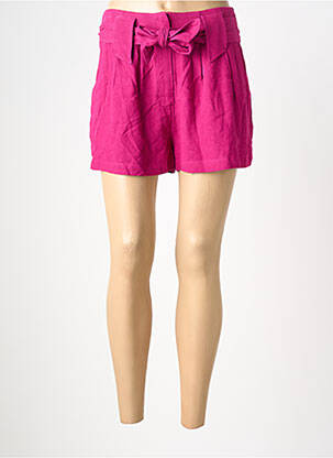 Short coupe fluide taille normale rose SEE U SOON femme