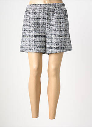 Short coupe droite bleu GRACE & MILA femme