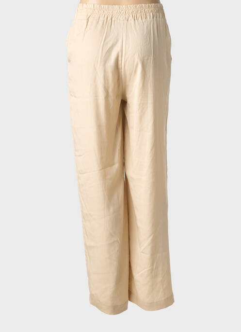 Pantalon large taille à pinces taille haute beige PAKO LITTO femme