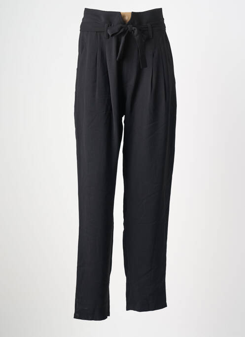 Pantalon droit stretch taille normale noir ORFEO femme