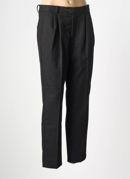Pantalon 7/8 taille haute taille haute noir SEE U SOON femme