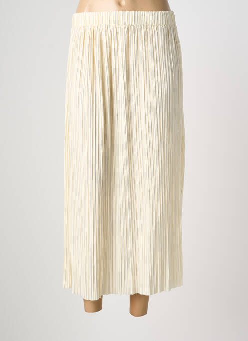 Jupe longue coupe droite beige GRACE & MILA femme