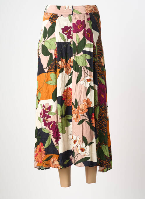 Jupe longue fermeture zippée au dos vert ORFEO femme