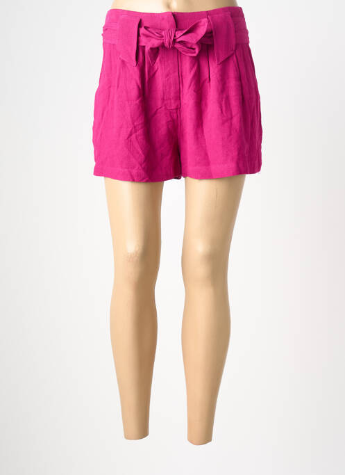 Short taille à pinces taille normale rose SEE U SOON femme