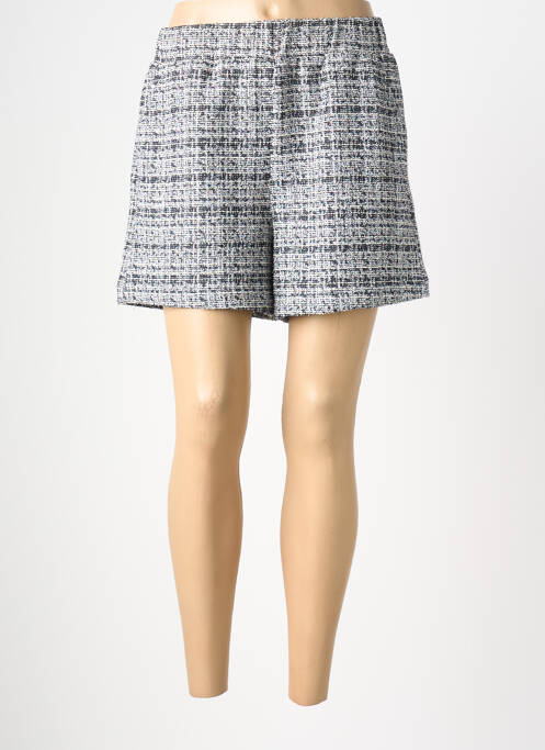 Short coupe droite bleu GRACE & MILA femme