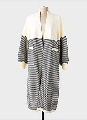 Gilet manches longues stretch beige ORFEO femme