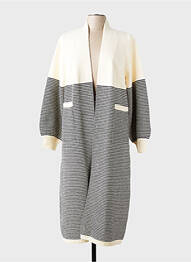 Gilet manches longues stretch beige ORFEO femme