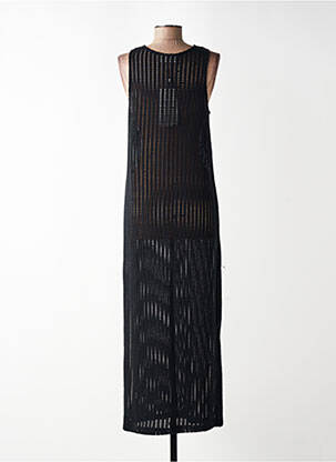 Robe longue sans manche sans manche noir GRACE & MILA femme