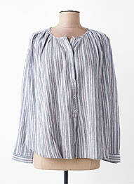 Chemisier tissage crêpe manches longues gris ORFEO femme