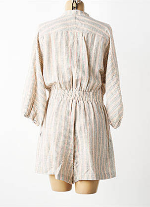 Combishort poches manches 3/4 beige RUE MAZARINE femme