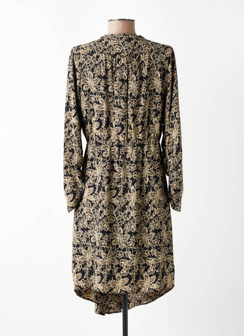 Robe courte manches longues manches longues noir SEE U SOON femme