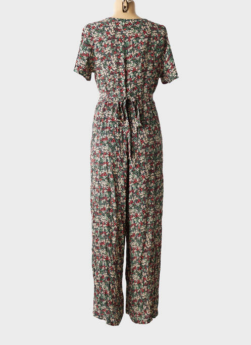 Combi-pantalon fermeture boutonnée sur le devant manches courtes noir GRACE & MILA femme