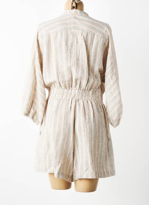 Combishort poches manches 3/4 beige RUE MAZARINE femme
