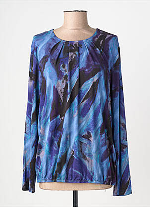 T-shirt manches longues manches longues bleu SIGNATURE femme
