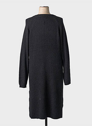 Robe pull coupe droite manches longues noir CISO femme