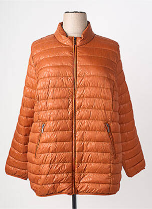 Doudoune manches longues sans capuche orange CISO femme
