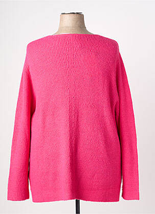 Pull coupe droite manches longues rose CISO femme
