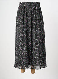 Jupe longue tissage crêpe noir MOLLY BRACKEN femme