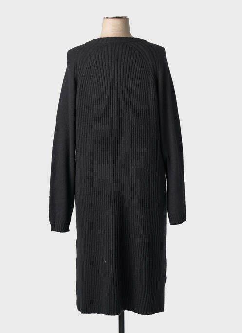Robe pull coupe droite manches longues noir CISO femme