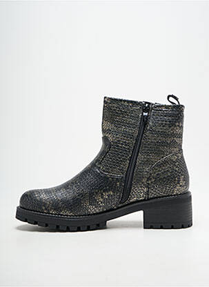 Bottines/boots tissage satiné talon de 4 à 6cm noir LPB femme