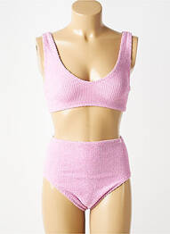 Maillot de bain 2 pièces stretch brassieres rose SORBET ISLAND femme