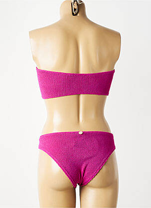 Maillot de bain 2 pièces stretch haut bandeau violet SORBET ISLAND femme